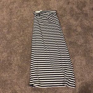 Black and white dress or skirt.